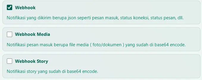 Halaman manajemen perangkat